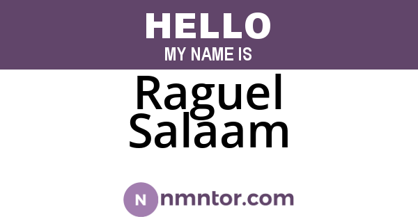 Raguel Salaam