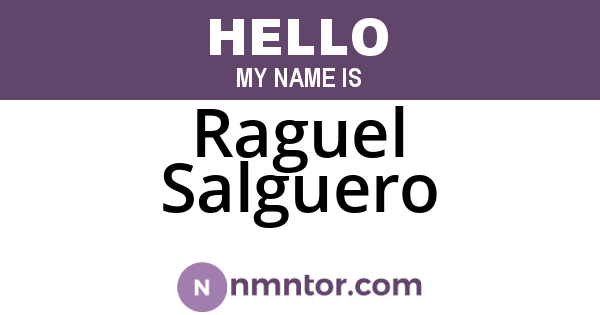 Raguel Salguero