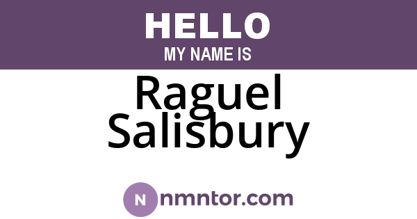 Raguel Salisbury