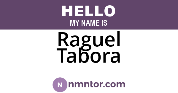 Raguel Tabora