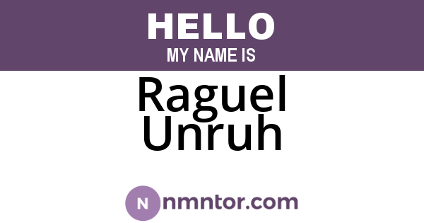 Raguel Unruh