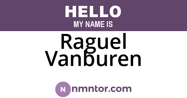 Raguel Vanburen
