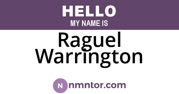Raguel Warrington