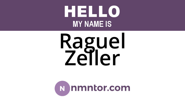 Raguel Zeller