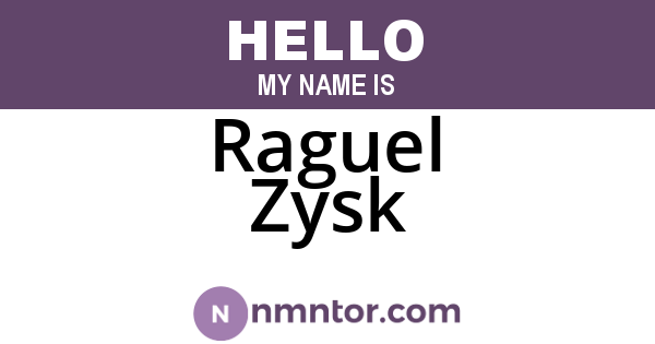 Raguel Zysk