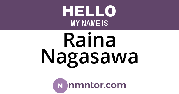 Raina Nagasawa