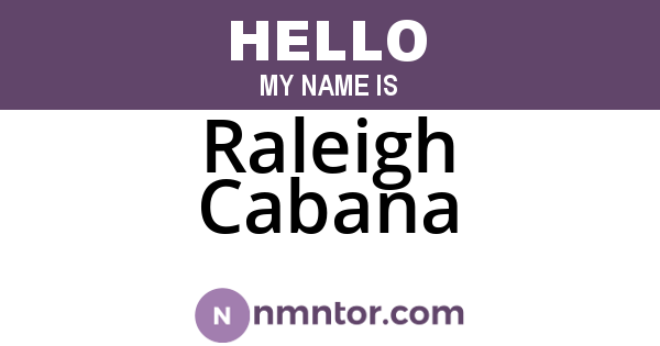Raleigh Cabana