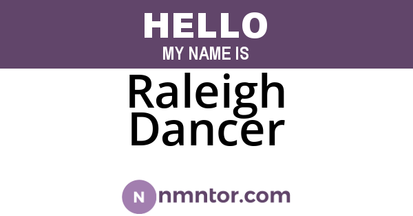 Raleigh Dancer