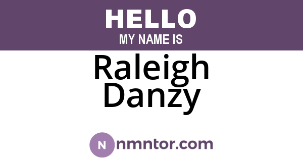 Raleigh Danzy