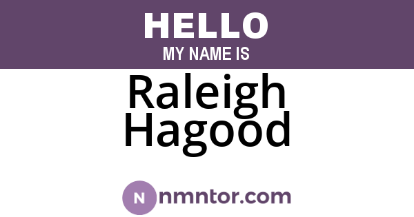 Raleigh Hagood