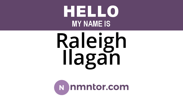 Raleigh Ilagan