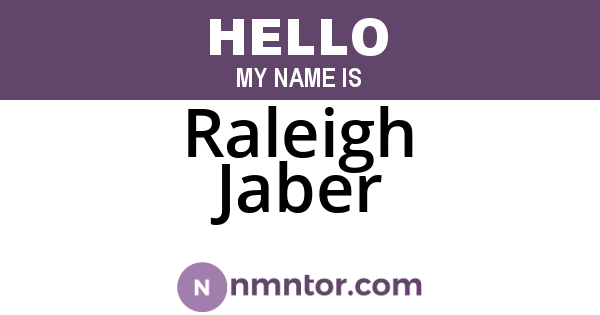 Raleigh Jaber