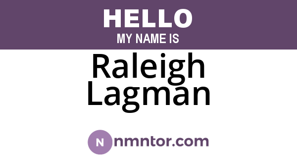 Raleigh Lagman