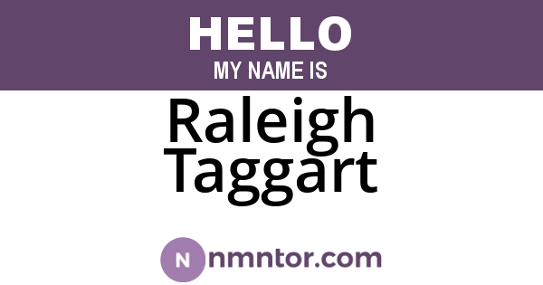 Raleigh Taggart