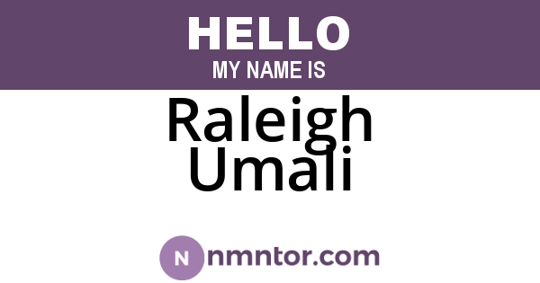 Raleigh Umali