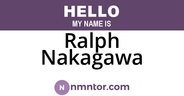 Ralph Nakagawa