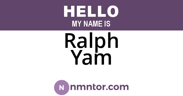 Ralph Yam