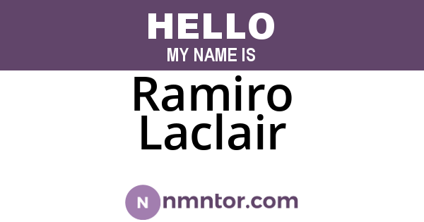 Ramiro Laclair