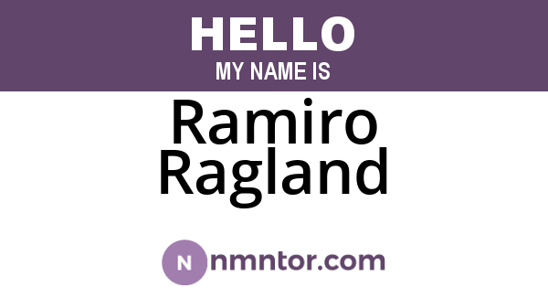 Ramiro Ragland
