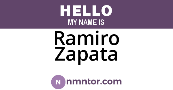 Ramiro Zapata