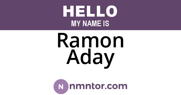 Ramon Aday