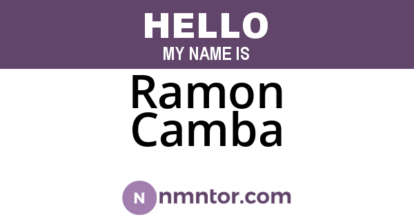 Ramon Camba