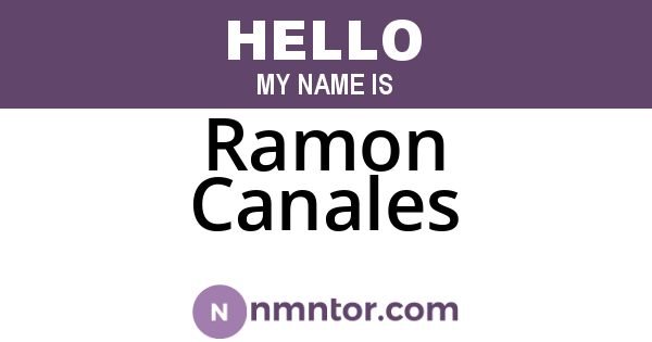 Ramon Canales