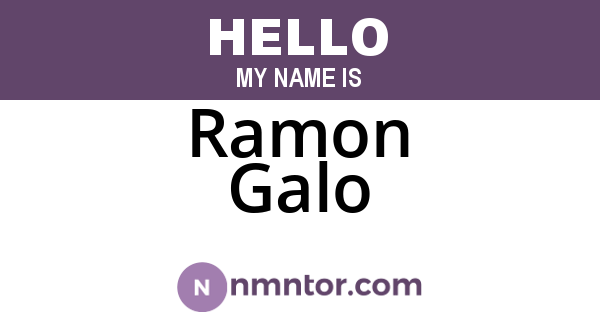 Ramon Galo