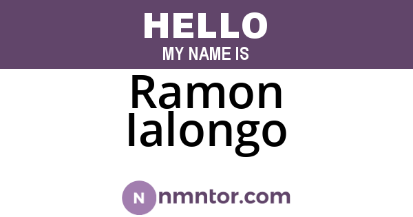 Ramon Ialongo