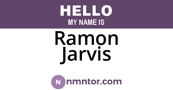 Ramon Jarvis