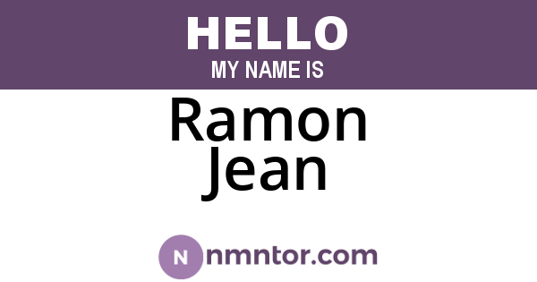 Ramon Jean
