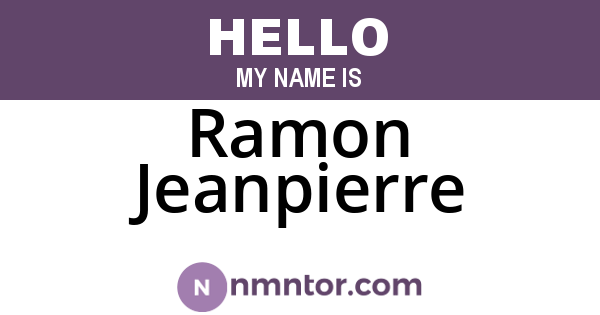 Ramon Jeanpierre