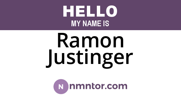 Ramon Justinger