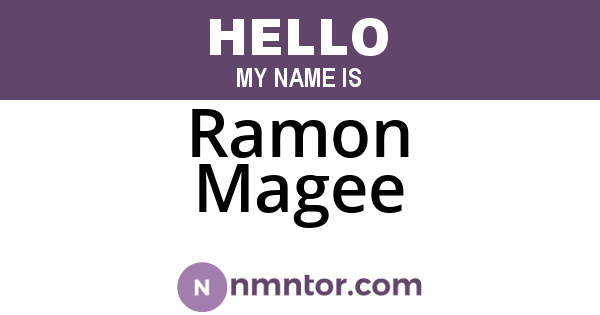 Ramon Magee