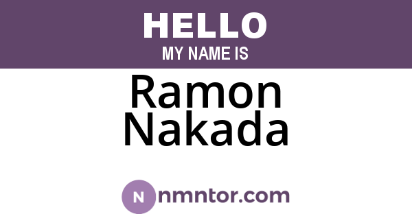 Ramon Nakada