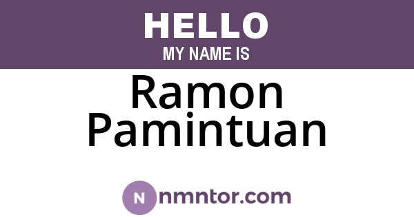 Ramon Pamintuan