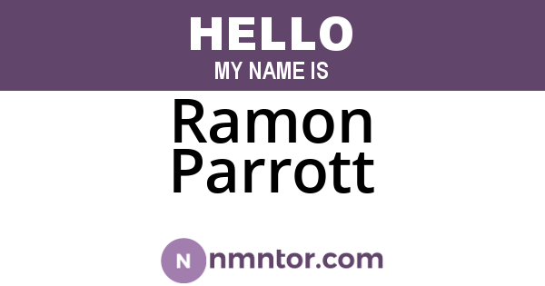 Ramon Parrott
