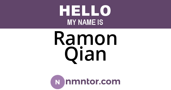 Ramon Qian