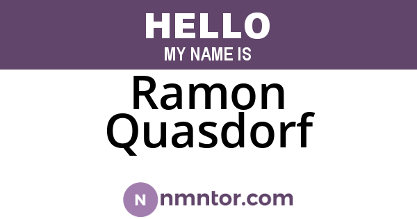 Ramon Quasdorf