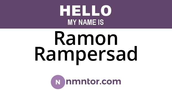 Ramon Rampersad