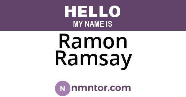 Ramon Ramsay