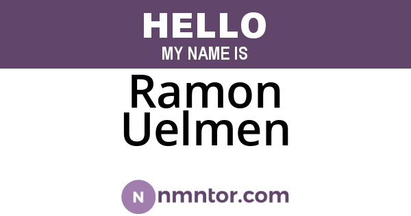 Ramon Uelmen