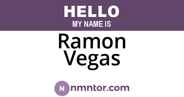 Ramon Vegas