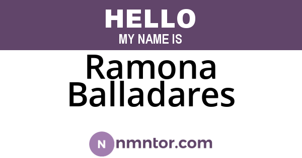 Ramona Balladares