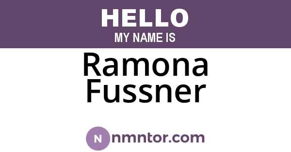 Ramona Fussner