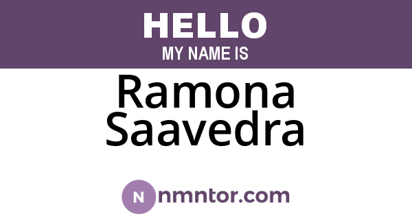 Ramona Saavedra