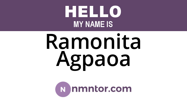 Ramonita Agpaoa