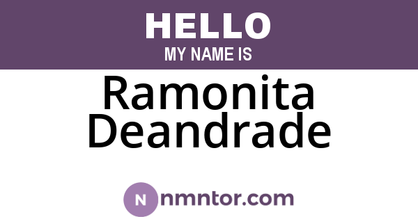 Ramonita Deandrade