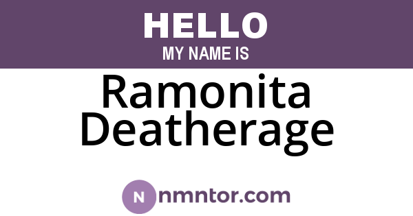 Ramonita Deatherage