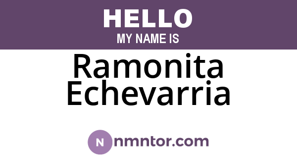 Ramonita Echevarria